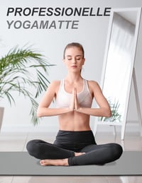 Saltea de yoga BEAUTYOVO de 8 mm, antiderapantă, cu curea de transport, saltea fitness TPE pentru Pilates și antrenament 6