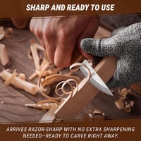 BeaverCraft C4 fa faragókés 8 cm durva faragáshoz és kanálfaragáshoz faipari eszköz kezdőknek és profiknak 4