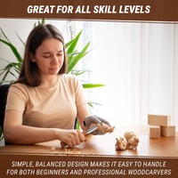 BeaverCraft C4 fa faragókés 8 cm durva faragáshoz és kanálfaragáshoz faipari eszköz kezdőknek és profiknak 9