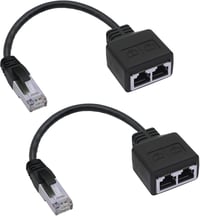 GINTOOYUN RJ45 Hálózati Adapter Kábel (22,6 cm) - Apa-Anya Csatlakozó Laptophoz, PC-hez, Routerhez - Hálózatváltáshoz 1