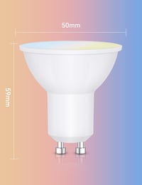 Aigostar 6.5W GU10 Alexa okosizzó, Bluetooth Mesh, 555LM, állítható színhőmérséklet, 6 db szett távirányítóval 7