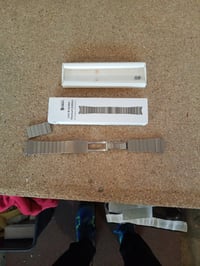 Samsung Hochuen Link Bracelet Titanium Edition remen za pametni sat Galaxy Watch5 Pro, srebrni remen od nehrđajućeg čelika 2