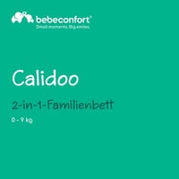 Bebeconfort Calidoo 2 v 1 detská postieľka a prístelka, 0-6 mesiacov (0-9 kg), 5 výškových polôh, polohovateľná, sieťované bočnice, Tinted Graphite 2
