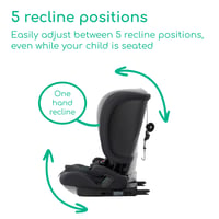 Bebe Confort Ever & Go i-Size ISOFIX Gyerekülés 76-150 cm, Full Black - Autósülés Biztonsági Gyermekülés 6