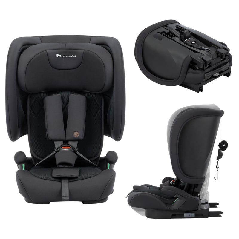 Bebe Confort Ever & Go i-Size ISOFIX Gyerekülés 76-150 cm, Full Black - Autósülés Biztonsági Gyermekülés