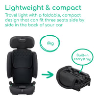 Bebe Confort Ever & Go i-Size ISOFIX Gyerekülés 76-150 cm, Full Black - Autósülés Biztonsági Gyermekülés 7