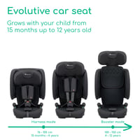 Bebe Confort Ever & Go i-Size ISOFIX Gyerekülés 76-150 cm, Full Black - Autósülés Biztonsági Gyermekülés 2