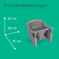 Bebeconfort Malva asztali etetőszék babáknak, 6 hó - 3 év (15 kg), biztonságos rögzítés, összecsukható, könnyű (1,8 kg), Mineral Grey 8
