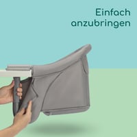 Bebeconfort Malva asztali etetőszék babáknak, 6 hó - 3 év (15 kg), biztonságos rögzítés, összecsukható, könnyű (1,8 kg), Mineral Grey 5
