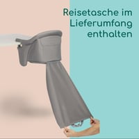 Bebeconfort Malva asztali etetőszék babáknak, 6 hó - 3 év (15 kg), biztonságos rögzítés, összecsukható, könnyű (1,8 kg), Mineral Grey 6