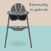 Bebeconfort Meely 2az1ben Magasszék és Etetőszék 6-36 hó Hordozható Szürke - Dark Grey 5