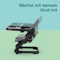 Scaun înălțător pentru copii Bebeconfort Moly, 6 luni-3 ani, 9-15 kg, 3 niveluri de înălțime, 3 poziții ale tăviței, pliabil, Tinted Grey 5
