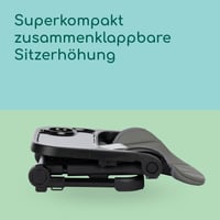 Scaun înălțător pentru copii Bebeconfort Moly, 6 luni-3 ani, 9-15 kg, 3 niveluri de înălțime, 3 poziții ale tăviței, pliabil, Tinted Grey 3