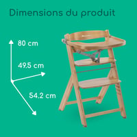 Bebeconfort Timba 2 fa etetőszék babáknak, 6+ hónapos kortól, max. 110 kg, ergonomikus, asztallap nélkül is használható, levehető tálca, nat 8