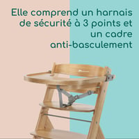 Bebeconfort Timba 2 fa etetőszék babáknak, 6+ hónapos kortól, max. 110 kg, ergonomikus, asztallap nélkül is használható, levehető tálca, nat 6