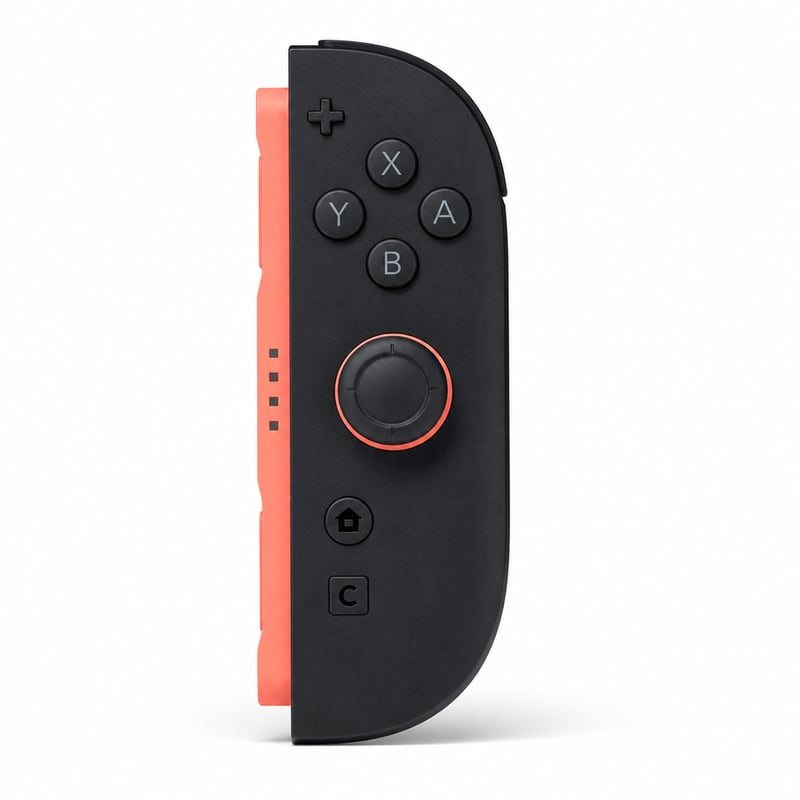 Controller Nintendo Switch 2 Joy-Con dreapta, compatibil cu consola Nintendo Switch 2, wireless, negru-roșu