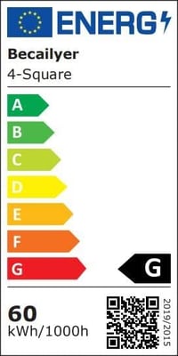 Becailyer 92W LED mennyezeti lámpa arany négyzet design meleg fehér 10