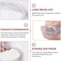 bechoanigel Hadica na pitnú vodu 25x33mm, PVC hadica vystužená textilným výpletom so svorkami, záhradná hadica, hadica na vzduch a benzín, flexibilná, 6 metrov 4