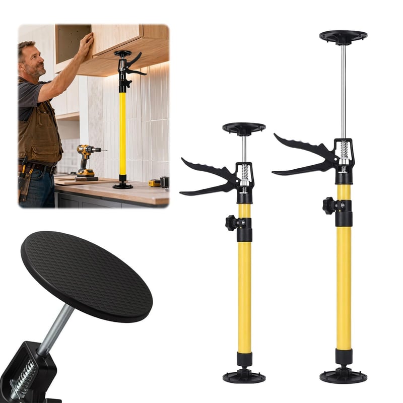 bechoanigel stropni nosač 2 komada, teleskopski podesivi montažni nosač 50-110 cm, do 45°, nosivost 50 kg, čelični jednoručni nosač za dovratnike i ormare