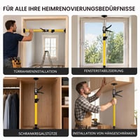 bechoanigel stropni nosač 2 komada, teleskopski podesivi montažni nosač 50-110 cm, do 45°, nosivost 50 kg, čelični jednoručni nosač za dovratnike i ormare 7