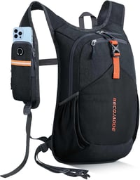 BECOJADDE 15L Túrahátizsák - Könnyű, Összecsukható Hátizsák Férfiaknak és Nőknek, Minimál Stílusú Fekete Daypack Kempingezéshez, Túrázáshoz  1
