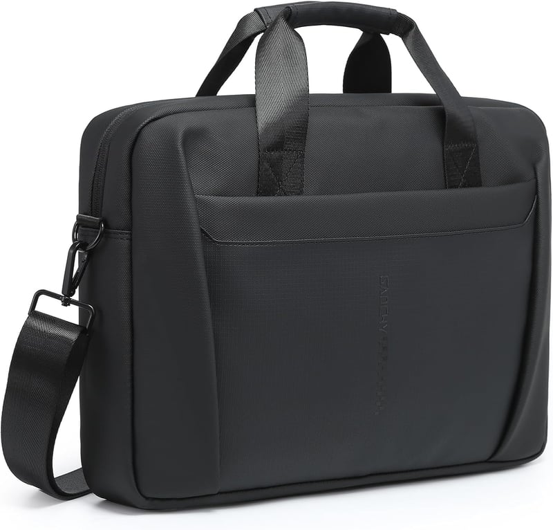 GAOCHY 15-16,3" Laptop Táska - Vízlepergető Üzleti Aktatáska MacBook Pro 16, Air 15 M4, Aspire, Vivobook Laptopokhoz, Fekete