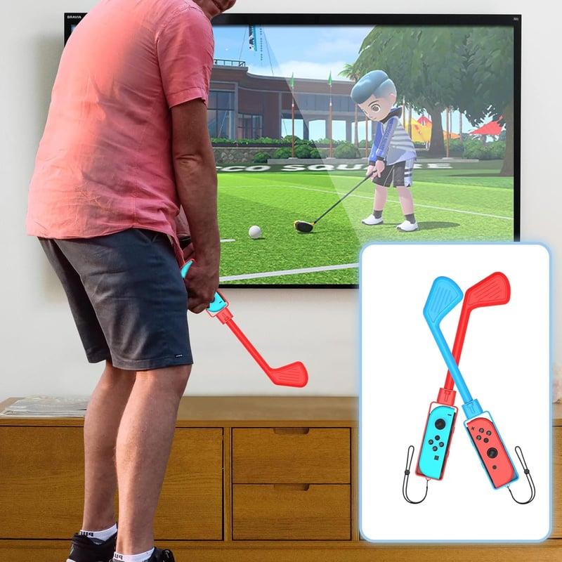 BootyBay 12 az 1-ben Nintendo Switch Sport Kiegészítő Készlet - Családi Játékcsomag Tennis, Golf és Kard Tartozékokkal Switch és OLED Konzol