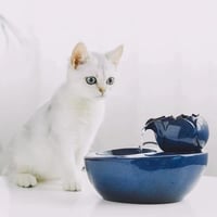 Fântână automată de apă din ceramică Beddingleer pentru câini și pisici, sistem de circulație a apei pentru animale de companie 5