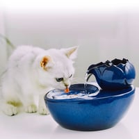 Fântână automată de apă din ceramică Beddingleer pentru câini și pisici, sistem de circulație a apei pentru animale de companie 1