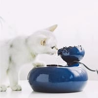 Fântână automată de apă din ceramică Beddingleer pentru câini și pisici, sistem de circulație a apei pentru animale de companie 4