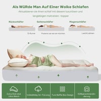 BEDLORE Bambusz Viszóz Matracvédő 160x200 cm Fehér 5