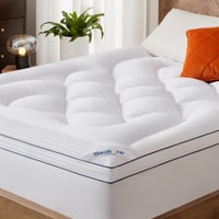 BEDLORE Matracvédő 140x200 cm, Légáteresztő és Puha, Fehér 1