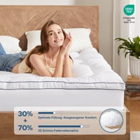 BEDLORE Matracvédő 140x200 cm, Légáteresztő és Puha, Fehér 2