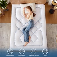 BEDLORE Matracvédő 140x200 cm, Légáteresztő és Puha, Fehér 4
