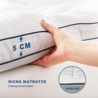 BEDLORE Matracvédő 140x200 cm, Légáteresztő és Puha, Fehér 5