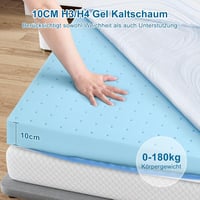 BedStory 180x200 cm H3-H4 Gél Hideghab Matractopper Kemény Támogatás Öko-Tex 3