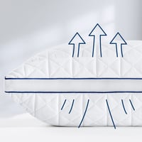 BedStory sada 2 vankúšov z mikrovlákna 80x80 cm, 2x1550 g, antialergické, mäkké a odolné, pre všetky polohy spánku, priedušné 5