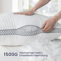 BedStory 80x80 cm állítható szállas párnahuzat, 2 db, hipoallergén, mosható 2