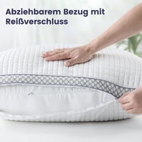 Set de 2 perne din microfibră BedStory, cu husă detașabilă - 80x80 cm 2