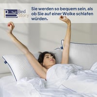BedStory 80x80 cm jastuk s podesivim punjenjem, 1500 g x2 mikrovlakna, hotelska udobnost, OEKO-TEX 100 certifikat, prozračan i periv u perilici rublja, za kauč i sve položaje spavanja 6