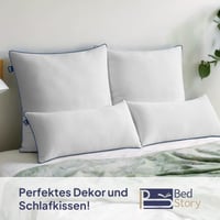 BedStory 80x80 cm jastuk s podesivim punjenjem, 1500 g x2 mikrovlakna, hotelska udobnost, OEKO-TEX 100 certifikat, prozračan i periv u perilici rublja, za kauč i sve položaje spavanja 5