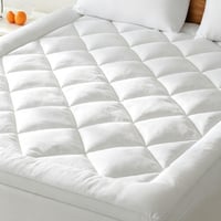 Topper protecție saltea BedStory 140x200 cm alb, husă ultra-moale de 800 gsm cu buzunare adânci, lavabilă la mașină, pentru saltele cu o grosime de până la 40 cm 1