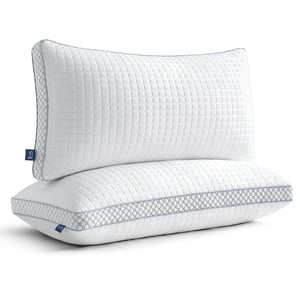 Pernă BedStory 40x80 cm, set de 2 bucăți cu umplutură reglabilă, pernă ergonomică pentru dormit