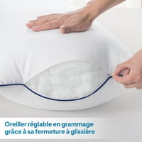 Vankúš BedStory 50x70 cm 2 ks - Klasický hypoalergénny prateľný vankúš, mäkký a priedušný, vyvážená opora, hotelová kvalita, bočný 6