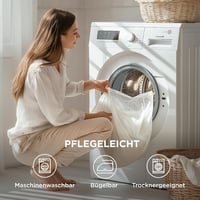 Bedsure 200x200 cm Gumis Lepedő Beige Mikroszálas Puha Oeko-Tex 7