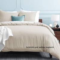Set de lenjerie de pat Bedsure din 3 piese, 155x220 cm, microfibră, cu fermoar 3