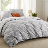 Bedsure 3 részes mikroszálas ágynemű szett 200x200 cm szürke dupla ágyhoz 2