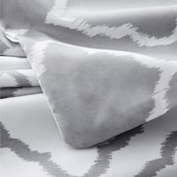 Bedsure 3 részes mikroszálas ágynemű szett 200x220 cm szürke kockás 7