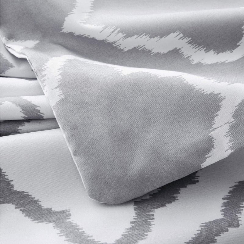 Bedsure 3 részes mikroszálas ágynemű szett 200x220 cm szürke kockás
