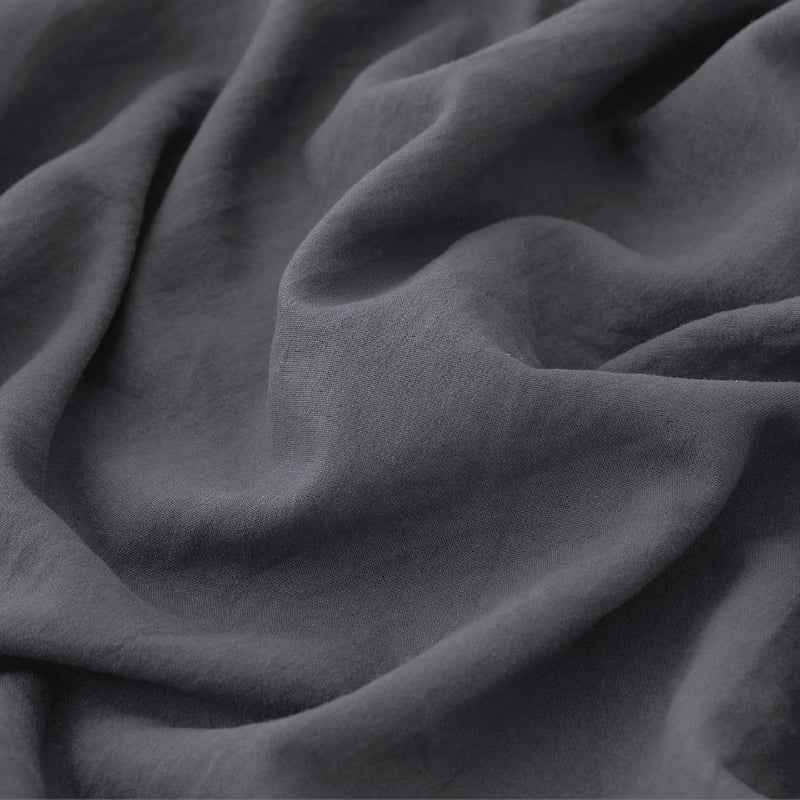 BEDSURE 4 részes ágyneműhuzat szett 135x200 cm antracit, pamut-szerű puha